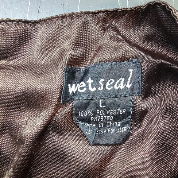 Vintage Y2K Wetseal Skirt Womens Large Brown Boho Festival Asymmetrical Fairy - Picture 11 of 11